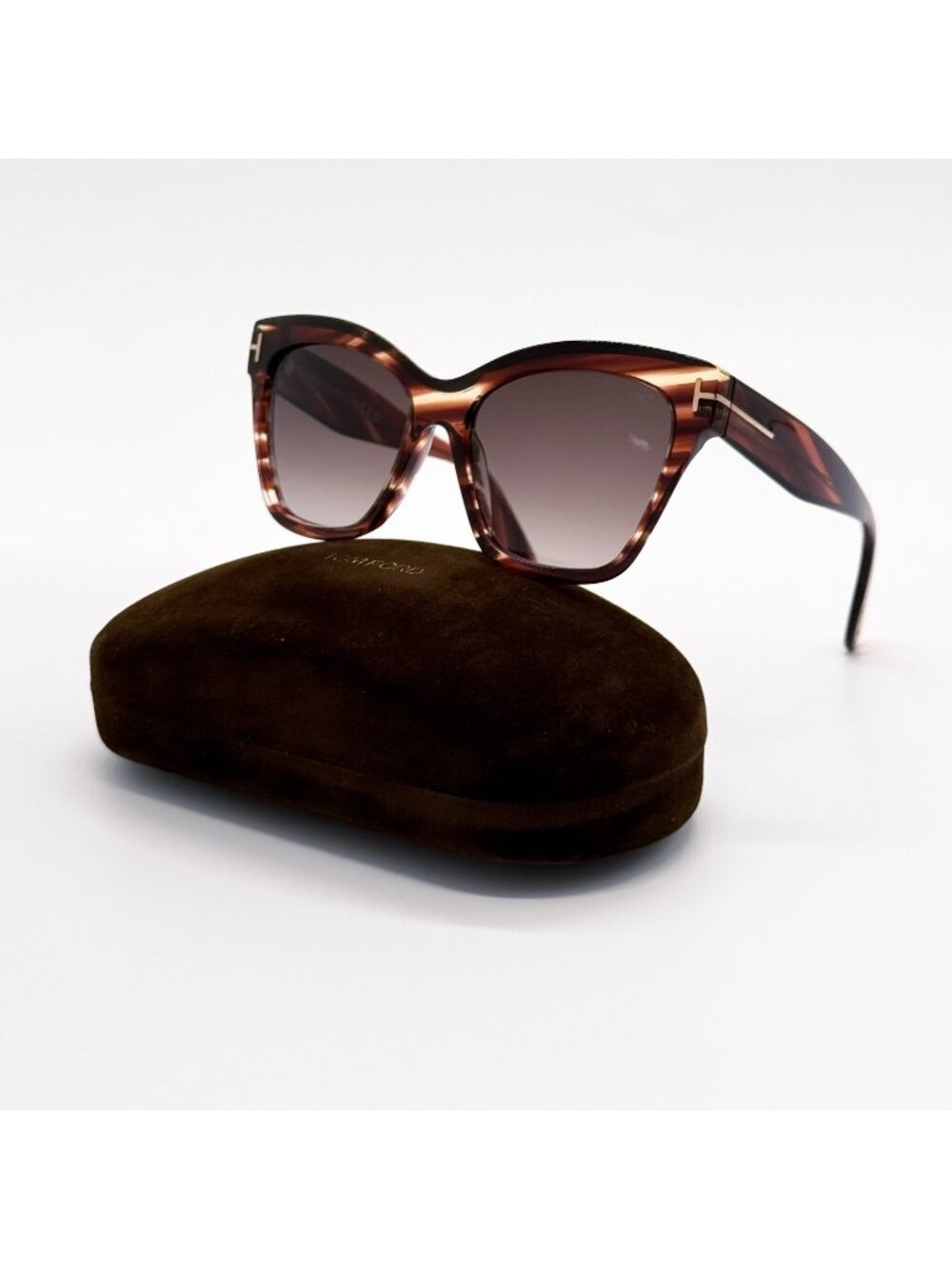 NEW TOM FORD ELVIRA SUNGLASSES TF1217 55T HAVANA/BROWN WOMEN EYEWEAR FT1217/S